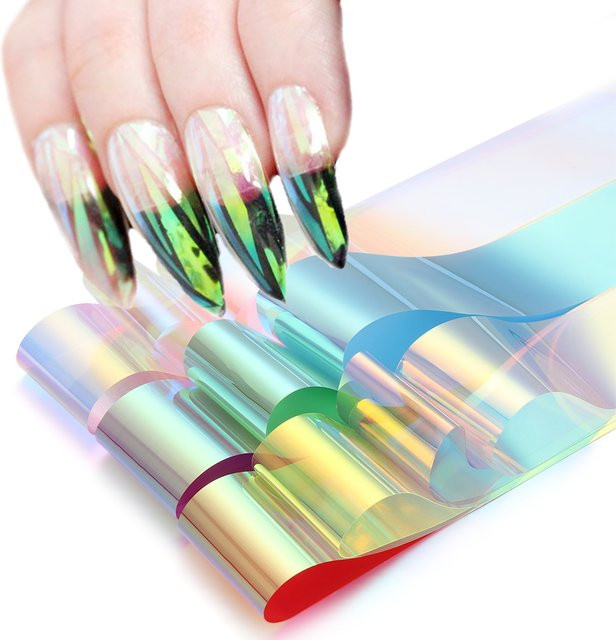 Aurora Nagelaufkleber, Holografisches Design, DIY Maniküre Dekoration - Bild 1