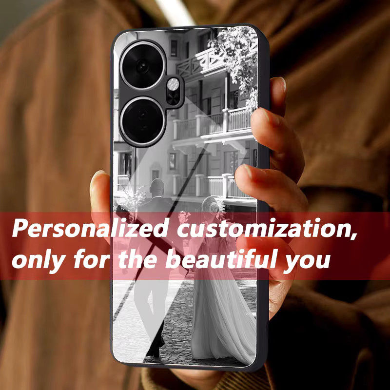 Personalisierte Fotospiegel-Handyhülle für Itel S26 Ultra, A60, A58, A49, A48, A47, A36, A35, A26, S25, S25 Ultra, P55, P55 Plus, P40, P40+ in Silber, Schwarz oder Multicolour - Bild 3