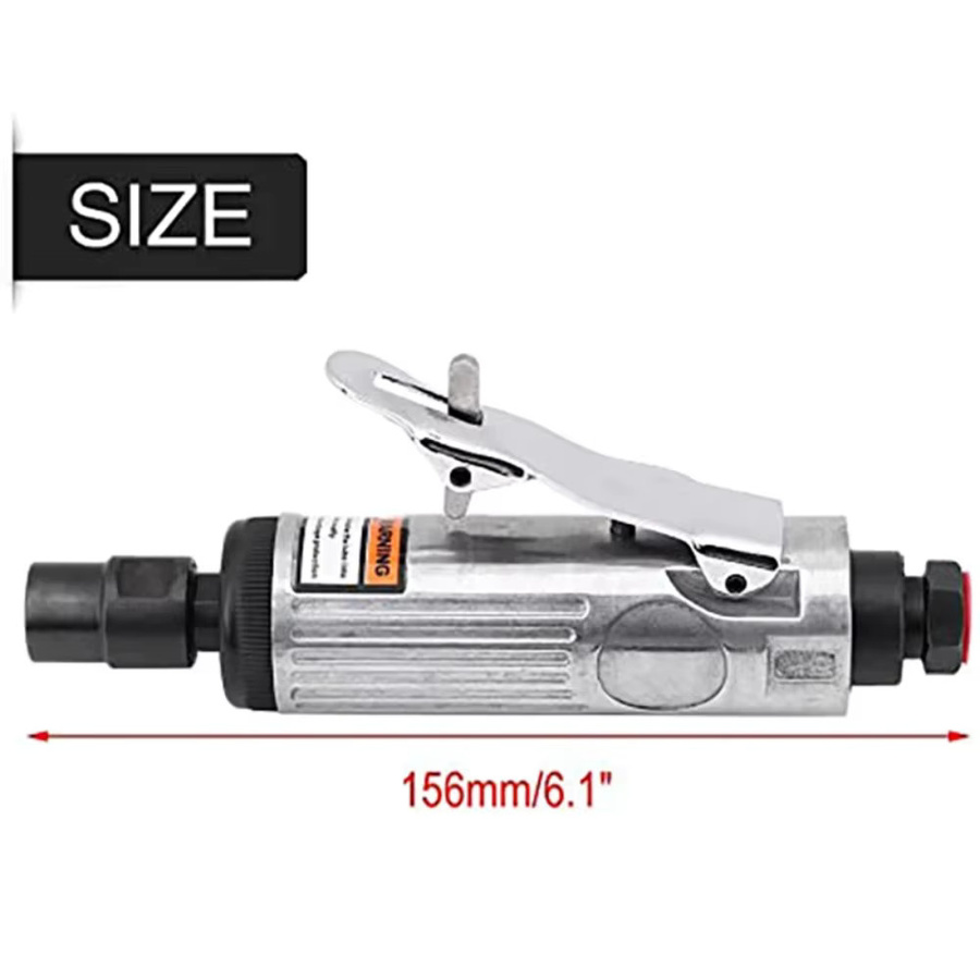 Skeyo Professionelles pneumatisches Luft-Stabschleifer Schleifset für Polieren und Gravieren, 1/4 Zoll - Bild 2