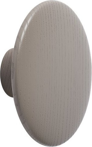 Muuto Dots Wood Scandinavian Wandhaken aus Holz in Beige und Grau Matt - Bild 1