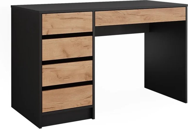 Vicco Schminktisch Sherry in Anthrazit und Goldkraft Eiche ohne Spiegel, B/H: 55 x 75 cm - Bild 1