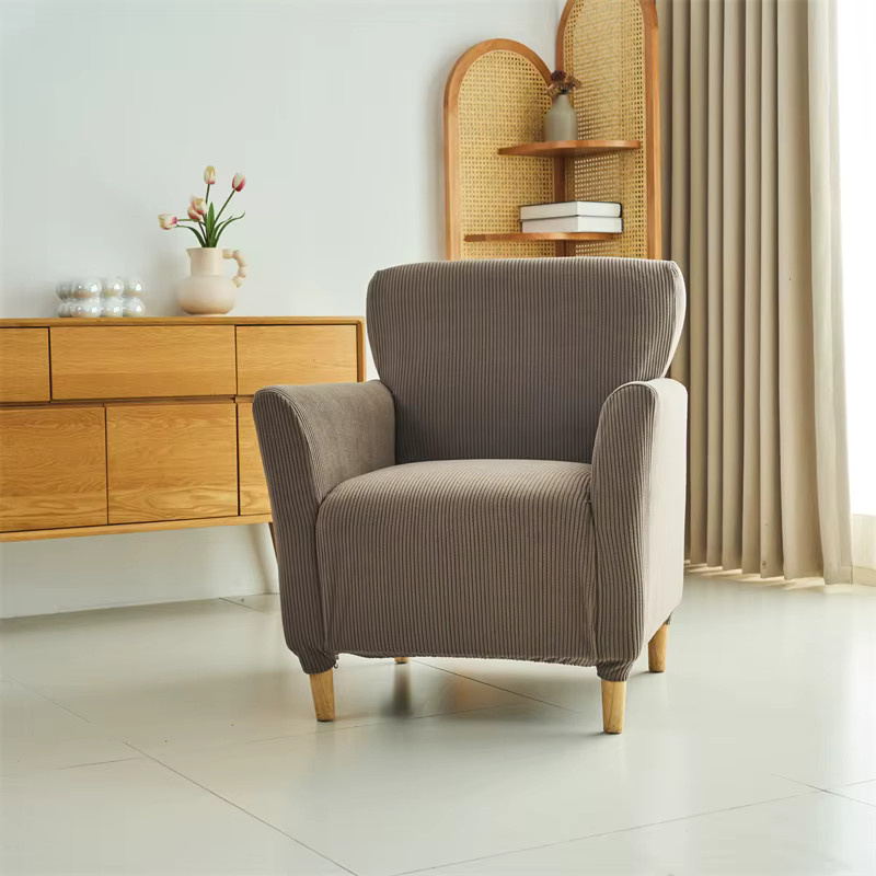 WANERQU Jacquard Stretch Sesselbezug in einfarbigem Design für Armlehnstühle und Sofas - Bild 5