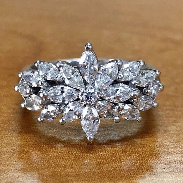 YIRAN Jewelry Ring, Silber, Zirkonia, Damen - Bild 1