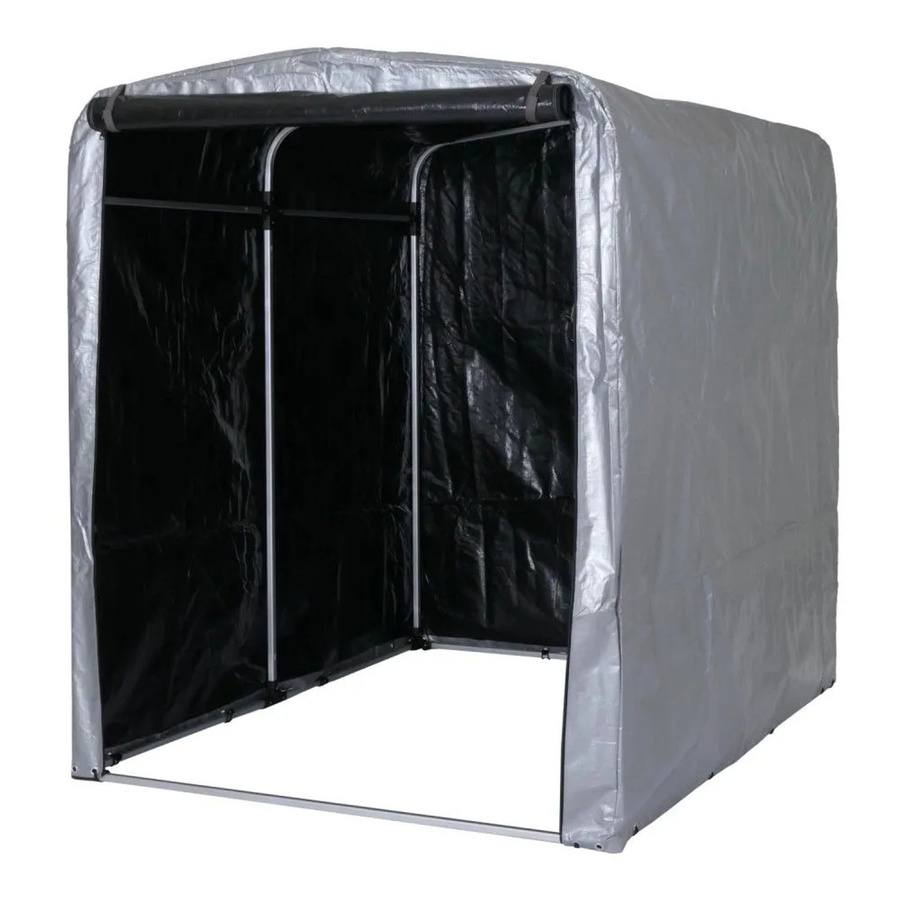 Fahrradgarage MCW-N61 Garagenzelt aus Alu, wasserfest und UV-Schutz, Farbe: Silber, B/T/H: 201 x 157 x 201 cm - Bild 2