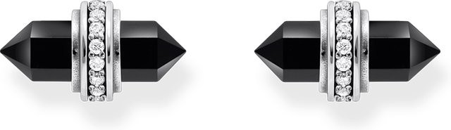 Thomas Sabo Ohrstecker 925 Silber, Onyx, Damen - Bild 1