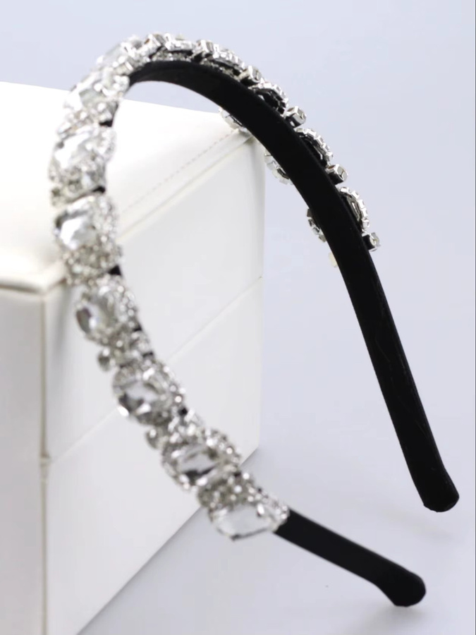 FirstStar Haarbänder, weiß, Strass, Damen - Bild 2