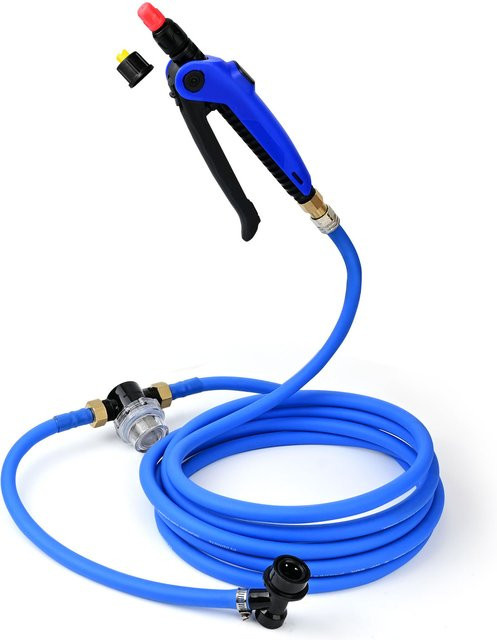 FOSHIO Wasserschlauch mit 50 Mesh-Mikrofilter in Blau, 3,96 m Länge, ideal für Autowäsche, Glasreinigung und Gartenbewässerung - Bild 1