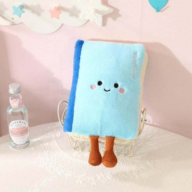 Yiran Health & Beauty Plüschtier Lachendes Kawaii Gesicht, Blau, ab 14 Jahren - Bild 1