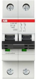 ABB S202MT-D1,6 MCB Sicherungsautomat 1,6A 400V Weiß - Bild 1
