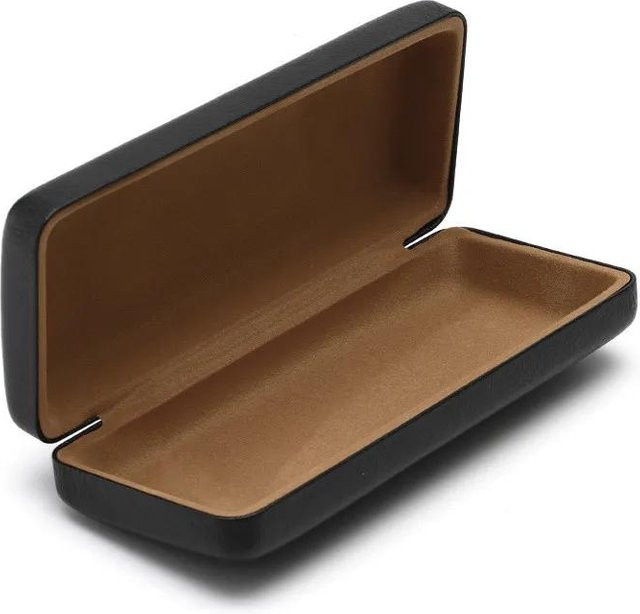 Brillenetui PU-Leder, Quadratisch, Brown, Black - Bild 1