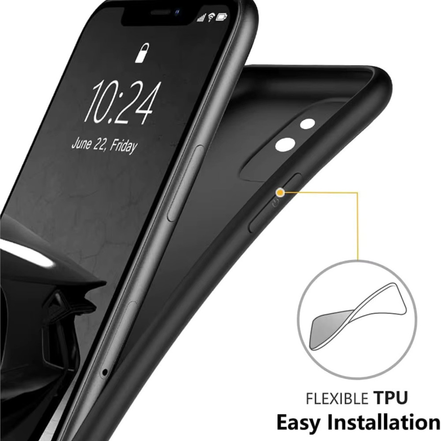 Ricestate Silikon Handyhülle für iPhone Modelle in Schwarz - Bild 4