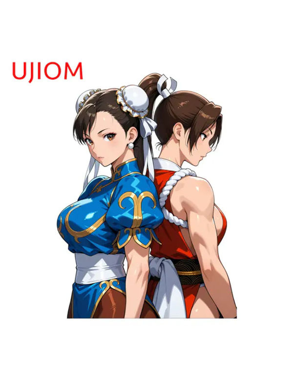 UJIOM Chunli Mai Shiranui Fighter Wandaufkleber wasserdichter DIY Dekorationsaufkleber für Wohnzimmer und Küchenschränke - Bild 3