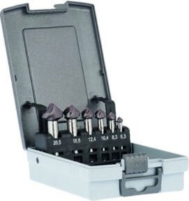 GÜHRING Kegelsenker-Set SpyroTec HSCO spiralisiert C 90G zylindrisch 6,3 - 25,0mm TiAlN in Silber - Bild 1