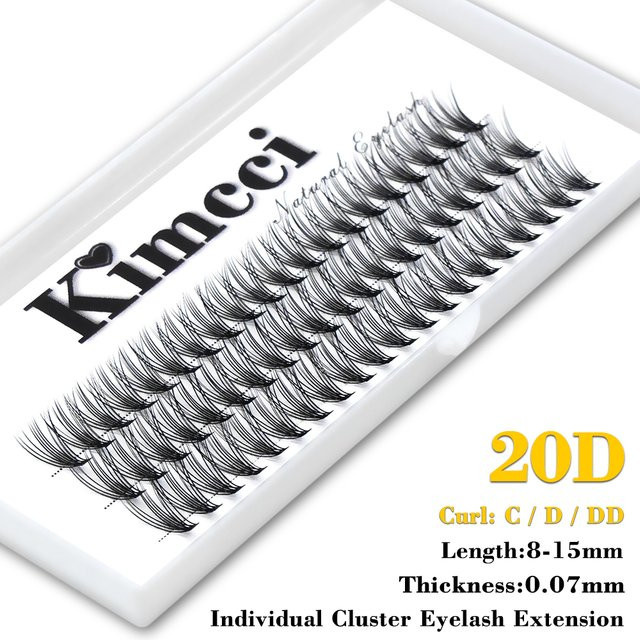 Kimcci Einzelwimpernverlängerung, 3D, Black, Unisex - Bild 1