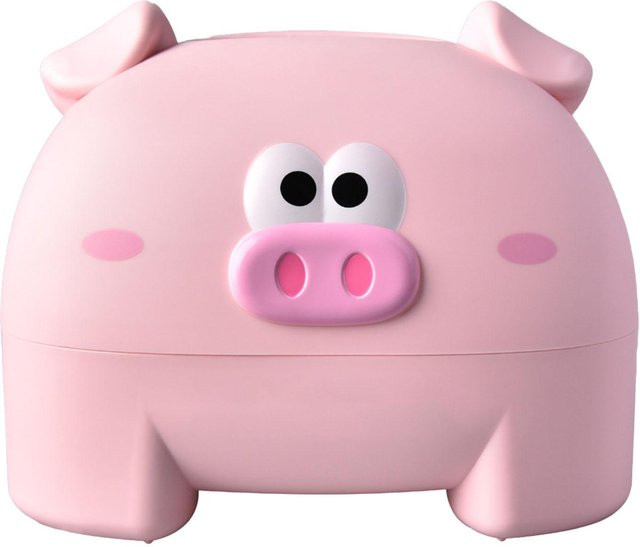 Dekorative Taschentuchaufbewahrungsbox in Schweinchenform von mfySpace, Farbe Rosa - Bild 1