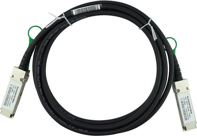 BlueLAN BlueOptics 332-1363-BL InfiniBand-Kabel QSFP Schwarz, Länge: 3 m - Bild 1