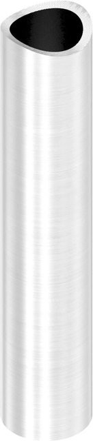 FeNau Distanzhülse aus Edelstahl V2A in Silber für Rohr Ø 42,4 mm, Länge: 100 mm, einseitig ausgefräst - Bild 1
