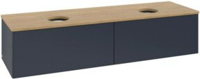 V&B Waschtischunterschrank Antao mit Beleuchtung, Eiche Honig, B/T: 160 x 50 cm - Bild 1