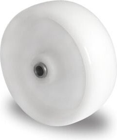 CASCOO Rad Serie N0N0 mit Gleitlager aus Edelstahl, Durchmesser: 125 mm, Farbe: Weiß - Bild 1
