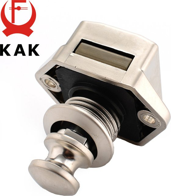 KAK 10er Set Push-Lock Schlösser 20mm in Weiß für Camper, Wohnwagen und Möbel - Bild 1