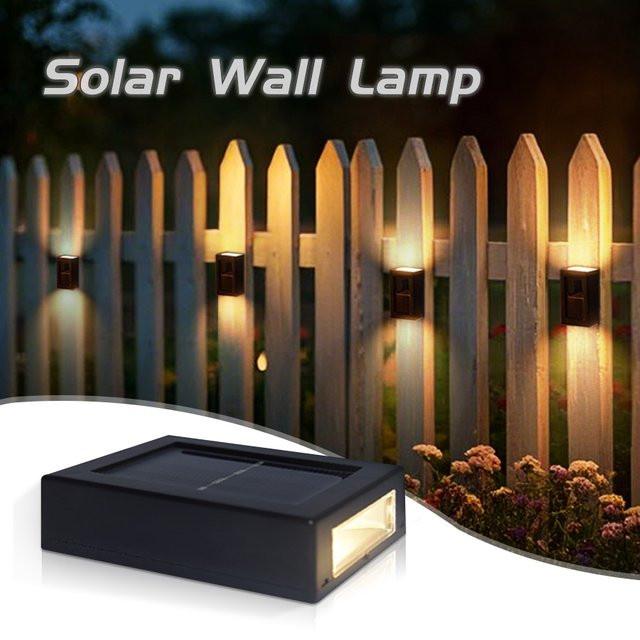 AVACOM Solar Wandlampe Outdoor Up und Down Wall Washer Wasserdicht für Garten und Landschaft - Bild 1