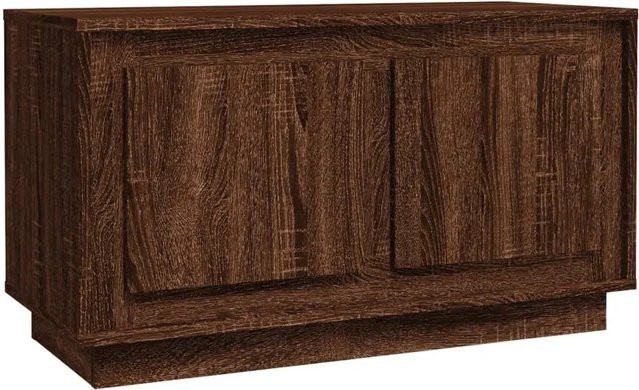 vidaXL TV-Schrank in Braun Eichen-Optik aus Holzwerkstoff, B/T/H: 80 x 35 x 45 cm - Bild 1