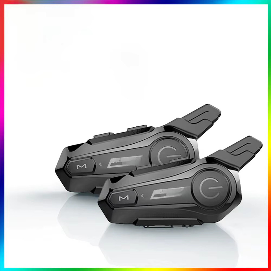 Kebidumei Bluetooth Intercom Headset für Motorradhelme in Schwarz mit 800 mAh Akku für 2 Fahrer - Bild 4