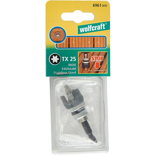 Wolfcraft Bithalter aus Edelstahl in Grau - Bild 2