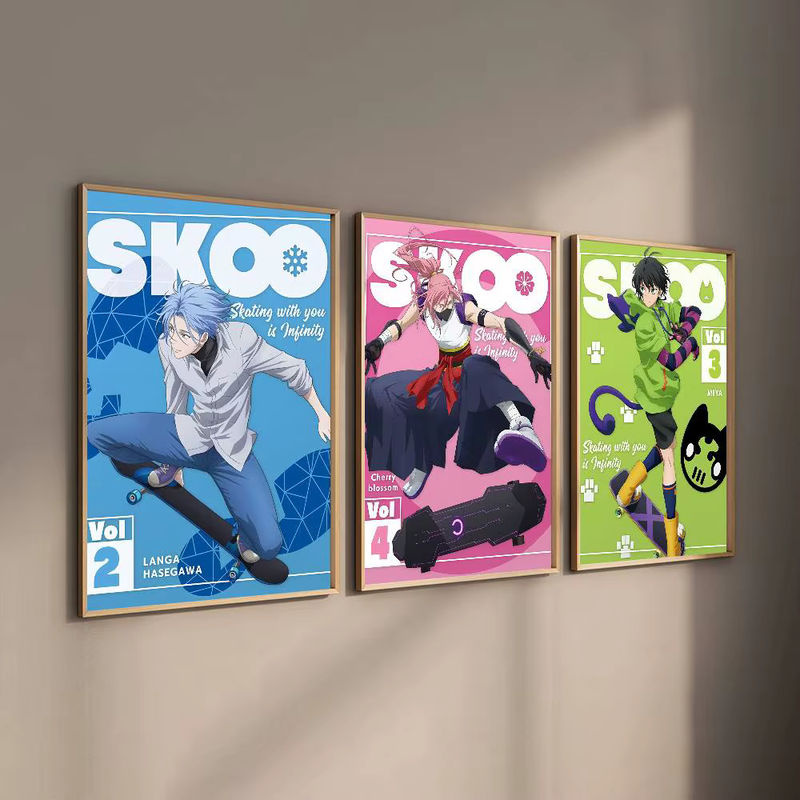 Anime Cool Boy S-Sk8 The Infinity Wandposter, selbstklebend, mehrfarbig, Papier, Rechteckig, Breite: 20 cm, Höhe: 15 cm - Bild 4