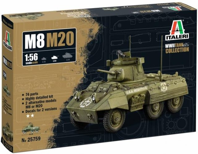 Italeri M8/M20 Greyhound, Fahrzeug, 1:56 - Bild 1