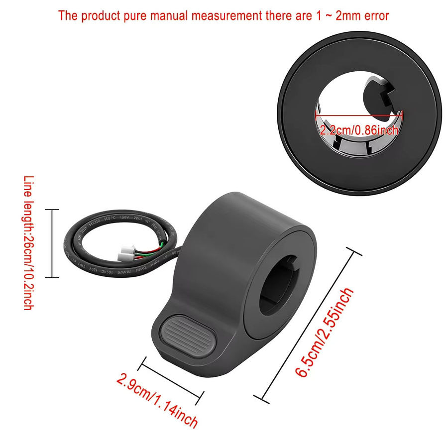 Xiaomi Finger-Trigger-Daumenbeschleuniger Ersatzteil für Xiaomi 5 5 Max 5 Pro in Schwarz - Bild 5