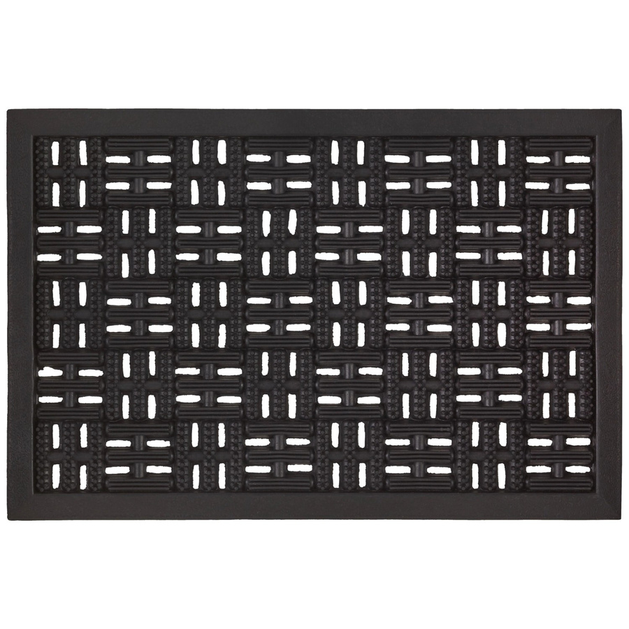 Mömax Fußmatte Karo in Schwarz, rutschfest und schmutzabweisend, B/B: 40 x 60 cm - Bild 2