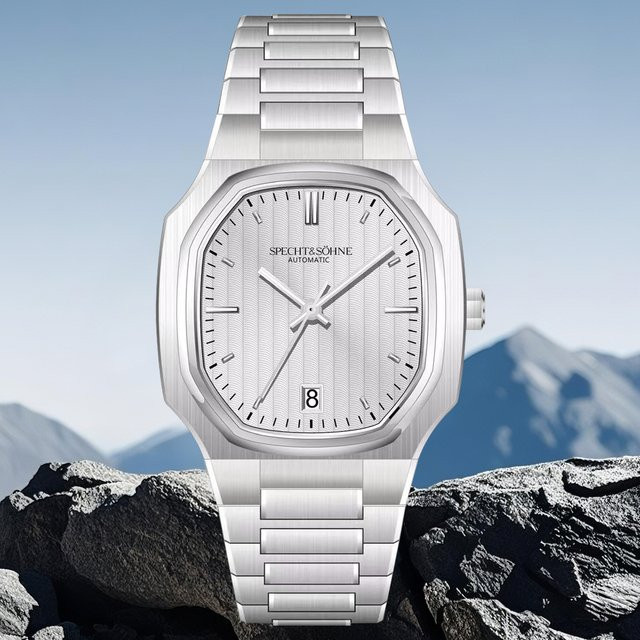 Specht & Söhne Armbanduhr Automatik, Edelstahl, 37 mm, Herren, Grün - Bild 1