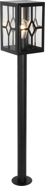QAZQA Dover Klassische LED-Stehleuchte für den Außenbereich, Schwarz, Höhe: 100 cm, IP44 - Bild 1