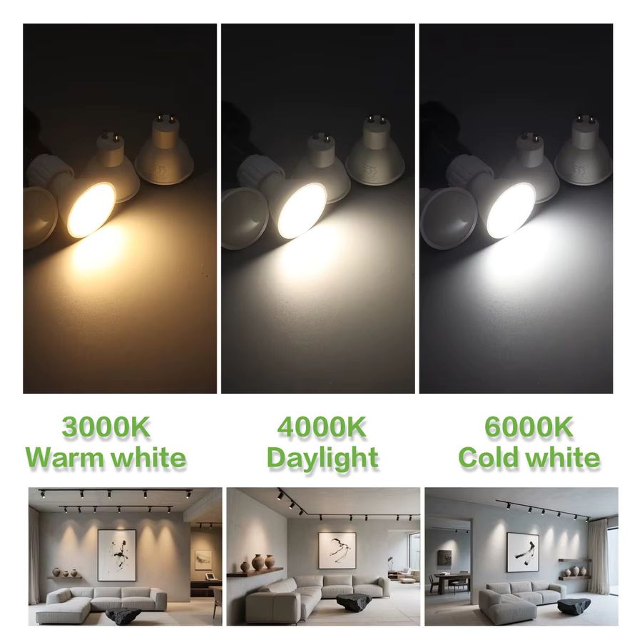 Gatetop GU10 LED Scheinwerfer Birne Warmweiß 3000K als Halogenersatz - Bild 3