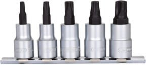 KS Tools 3/8 Zoll Bit-Stecknuss-Satz für MTS MORTORq Schrauben, 5-teilig, Silber - Bild 1