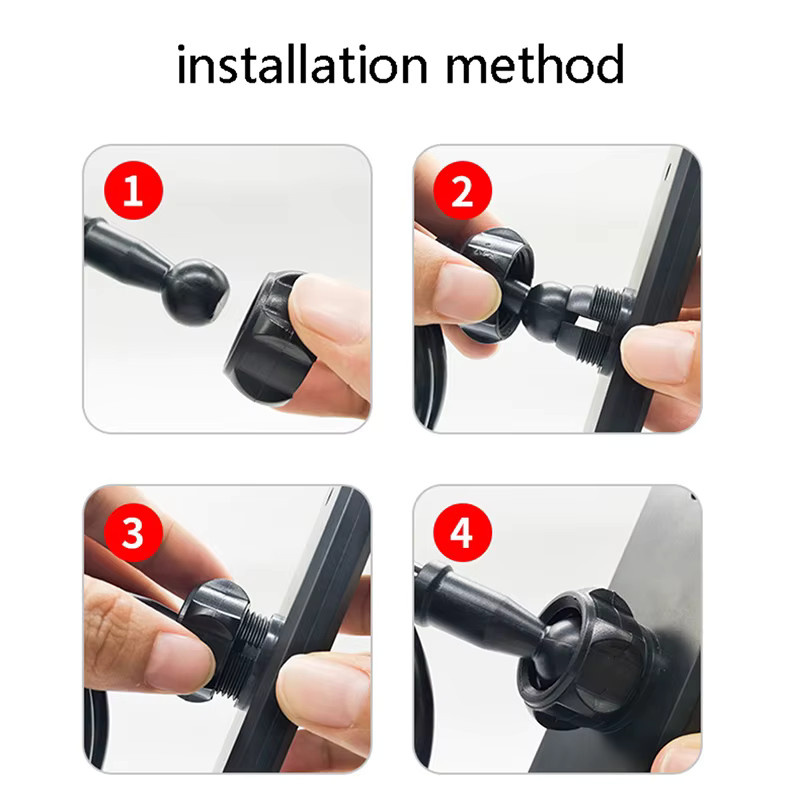 SD&HI Tablet-Clip mit Stativhalterung und fester Basis für mobile Übertragungen, Schwarz - Bild 5
