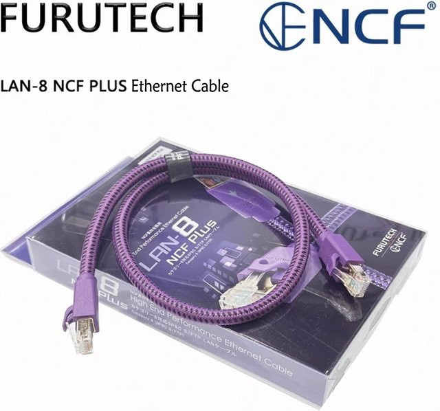 Furutech LAN-8 NCF Plus High-End Audio Ethernet-Kabel RJ-45 in Purple - Bild 1