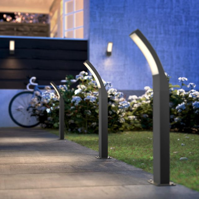 Philips Splay Sockelleuchte Anthrazit für Garten und Außenbereich mit warmweißem Licht - Bild 1