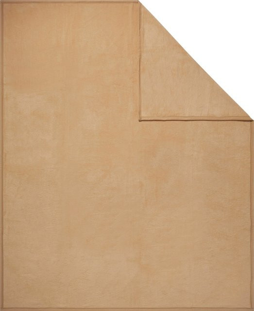 Ibena Wohndecke in Camel und Beige, B/T: 200 x 150 cm - Bild 1