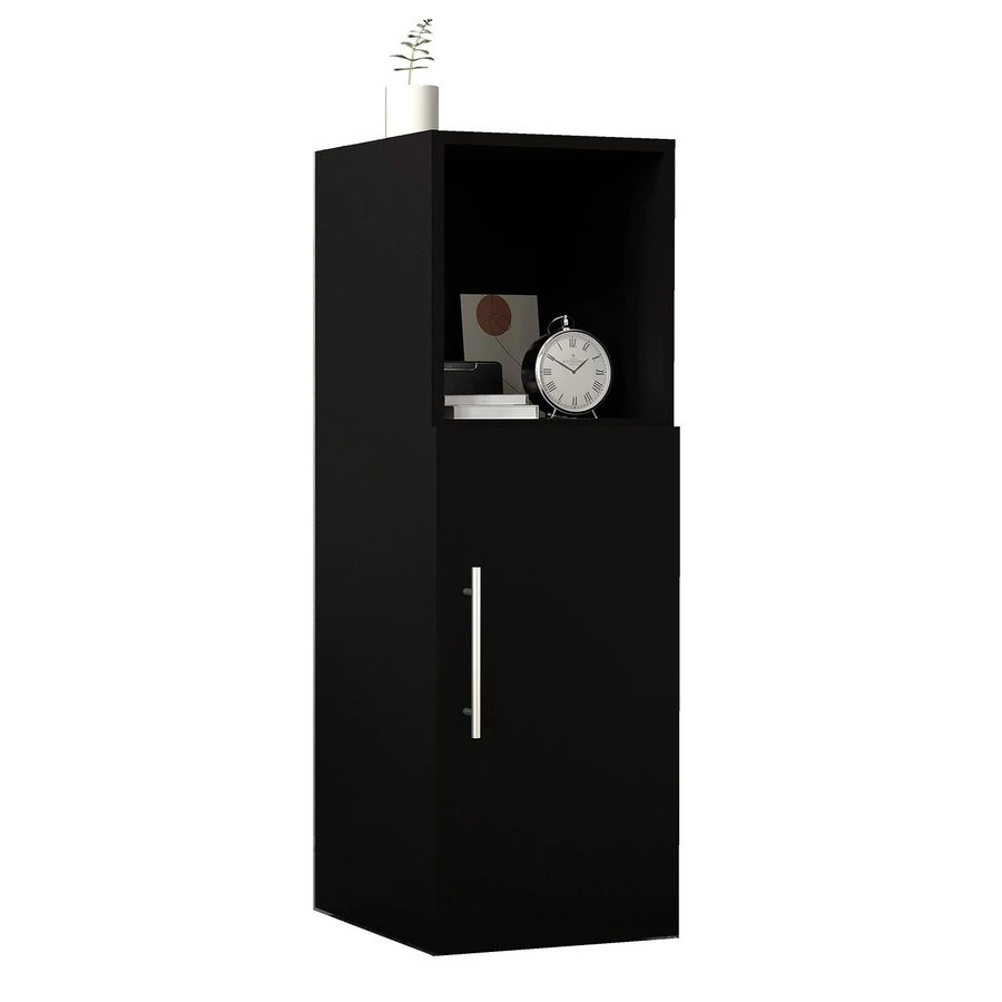 VCM Nachttisch Narila Schwarz modern B/T/H: 35 x 30 x 90 cm - Bild 2
