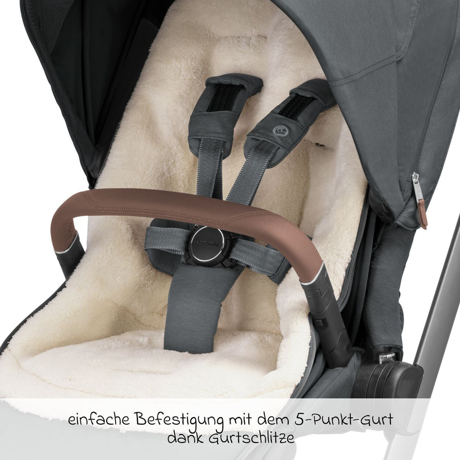 Maxi-Cosi 2in1 Fußsack für Kinderwagen und Buggys in Twillic Graphite, Grau - Bild 3