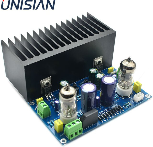 UNISIAN HIFI Vakuum Röhren Verstärker DIY Kit Platine mit 6J1 und LM1875 (25W + 25W) - Bild 1