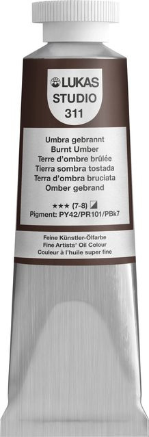 Lukas Studio Ölfarbe Umbra gebrannt 37 ml Premium-Qualität für Profis - Bild 1