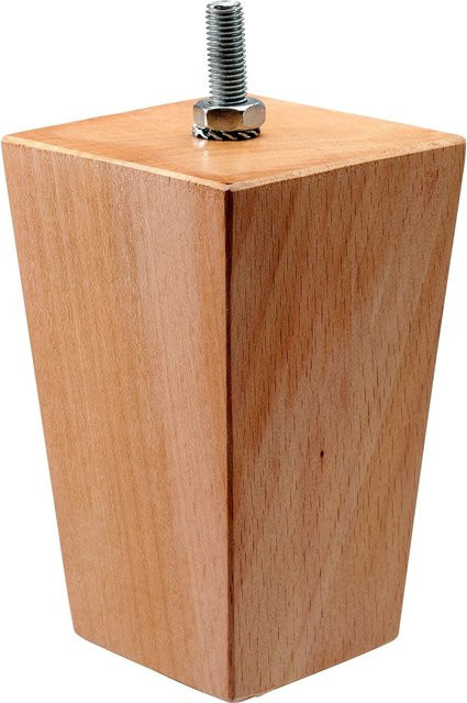 Hettich Möbelfuß Vasio aus Holz in Buche mit M8 Schraube, B/T/H: 12,0 x 7,0 x 7,0 cm - Bild 1