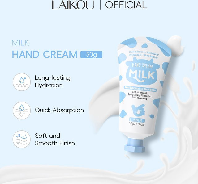LAIKOU Milch-Handcreme mit Vitamin C - Bild 1