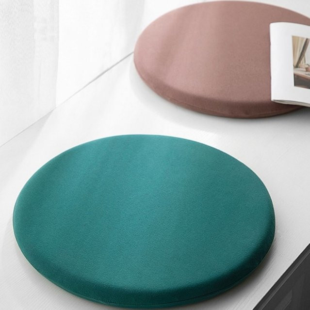 Inyahome Sitzkissen mit Memory-Schaum-Polsterung für Büro-Schreibtisch-Stühle und Sofas, Dunkelgrau - Bild 1