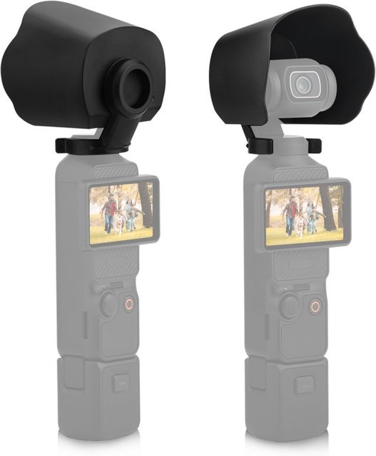 PULUZ Objektivschutzabdeckung mit Sonnenschutz für DJI OSMO Pocket 3 in Schwarz - Bild 1