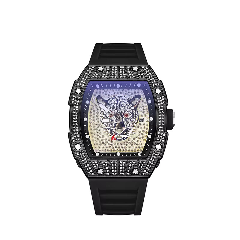 STARPERISH Armbanduhr Tonneau, Quarz, Edelstahl, Diamant, Herren - Bild 2