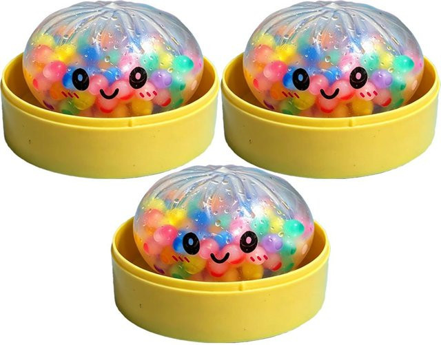 Bunte Glitzer-Knödel Squishies, 1-12 Stück, mit Box, Sensorisches Quetschspielzeug - Bild 1